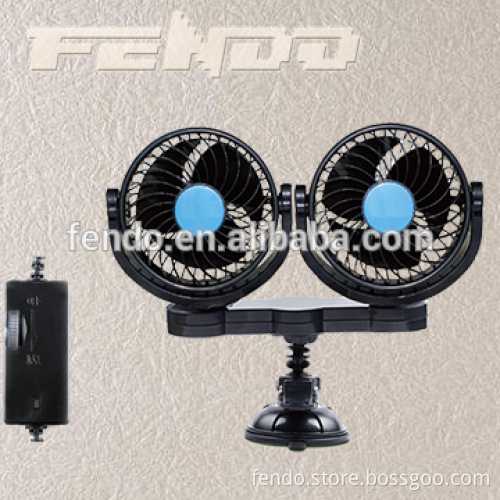 5inch steplesss speed 12v 24v vehicle fan universal suction cup cooling fan